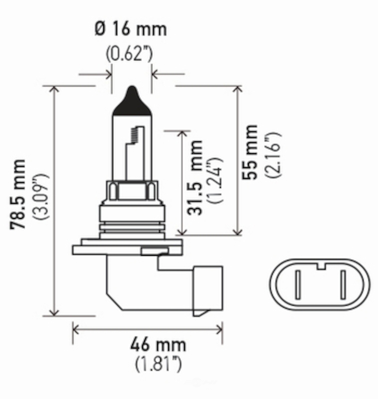 2006 honda accord headlight bulb number