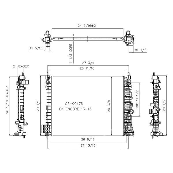 TYC 13361 Radiator