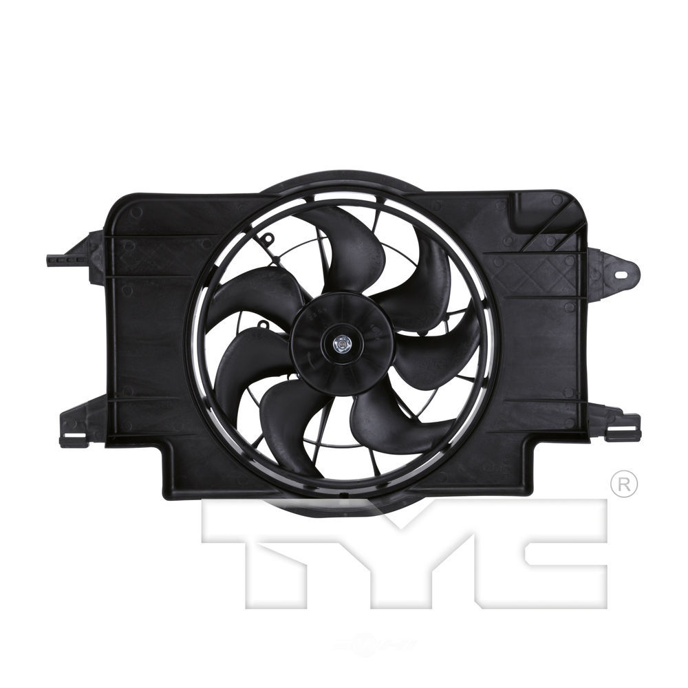 TYC 620390 Dual Radiator and Condenser Fan Assembly for 1997 Saturn SC1  1.9L L4 Gas SOHC