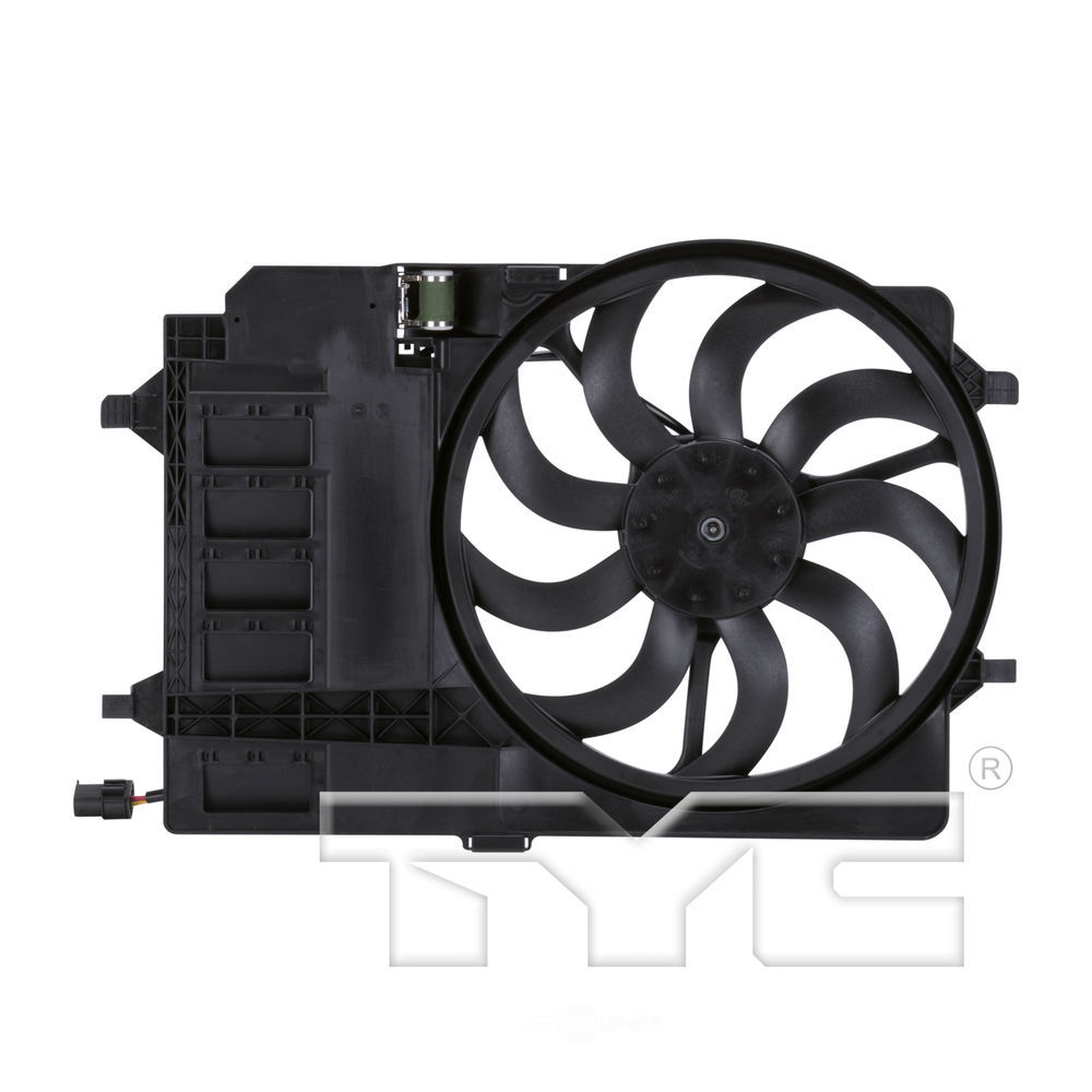 TYC 621080 Dual Radiator and Condenser Fan Assembly for 2003 Mini Cooper