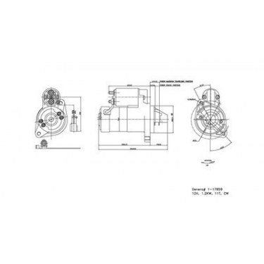 TYC 1-17859 Starter Motor